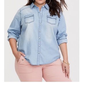 Torrid Jean Button Up Shirt